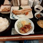 大漁 - 焼ほっけ・ひれかつランチ 900