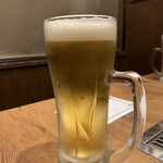 Okonomi Teppan Taishuu Izakaya Bonkura Sakaba - お得にゲットした生ビール