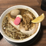 Sammani Boshi Soba Takakura - 秋刀魚煮干しそば　850円　味玉　100円