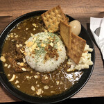 秋刀魚煮干し蕎麦 高倉 - カレー大盛　850円