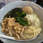 塩そば専門店 桑ばら - 返りジャコとキビナゴ白湯の塩