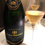 Restaurant L'Equateur - ◉ Apéritif…Frederic Maletrez 1er Cru Brut Reserve NV Magnum  bottle / AOC : Champagne 
                        マグナムおっきい。