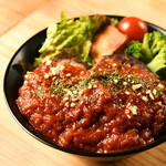 蒜香番茄肉盖饭 (双份)