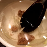 仙台牛たん 荒 - 牛たん定食のテールスープ