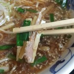 むつ味 - むつ味めん（辛くない）の肉・ニラ・タケノコ