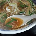 むつ味 - むつ味めん（辛くない）のスープ