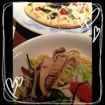 箪笥町　ビストロ萬那 - 炙りたけのことチキン梅さっぱりパスタ♡