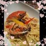 箪笥町　ビストロ萬那 - 絶品♡せいこがにパスタ♡