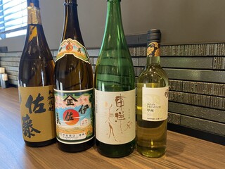 Sumibiyaki Juuhachi - ワイン、焼酎、日本酒もご用意ございます。