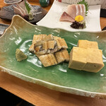 鮨処 音羽 - うなぎの白焼きと玉子