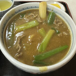 Miyako - 肉カレーうどん　九条ねぎトッピング