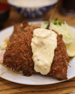 Tonkatsu Yachiyo - アジフライ。個人的にはチャーシューよりも好みです