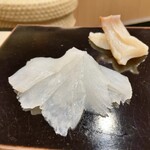 日本橋蛎殻町 すぎた - みる貝、かわはぎ 肝醤油