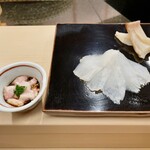 日本橋蛎殻町 すぎた - みる貝、かわはぎ 肝醤油