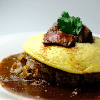 TV coverage! We recommend the fluffy Kobe beef Steak soufflé omelette Omelette Rice.