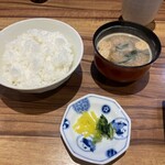 竹笛 - ご飯・香の物・味噌汁