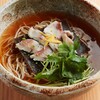 自家製麺蕎麦と伊勢志摩鮮魚 伊駒 - 料理写真:柚子香る鯛の酒蒸し餡かけ蕎麦