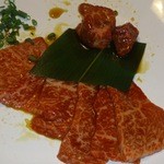 焼肉問屋　くに家 - 日替わりか何かの３種盛り