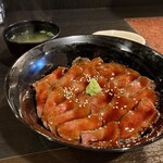 Sumibi shokudou enya - ステーキ丼女子盛り
