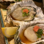 Kakure Izakaya Hanzou - ぷりぷりで大きい生牡蠣