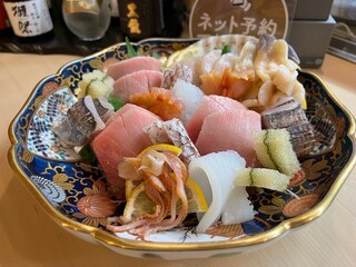 h Sushi Unagi Fugu Tashiro - 刺身盛り合わせ