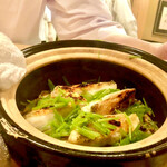 多仁本 - 三杯目は鰆と松茸　みつば御飯　