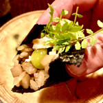 多仁本 - 海苔で巻いて　パリッと海苔も旨い