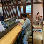 Sushi Kappou Shintarou - 店内のカウンター席