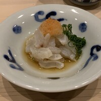鮨処 つく田 - 湯引きしたふくの酢の物