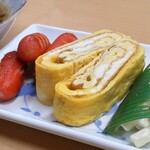 栄食堂 - 玉子焼きウインナー(お連れさんの)