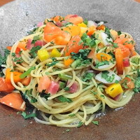 オステリアラマンテ ナゴヤグローバルゲート - 有機野菜のペペロンチーノ（1580円）