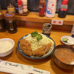 Maruichi - 小ひれかつ定食（ご飯小）1600円