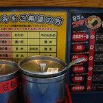 屯ちん - 屯ちん（旧・お好みオーダー表・調味料表）