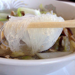 中華園 - 太平燕。麺は緑豆春雨です。標準的な太さですネ。