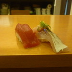 Sushi Hino - 特上にぎり（まぐろ、さば）
