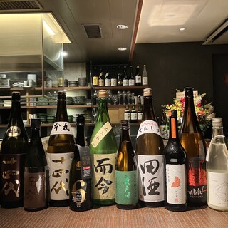 More than 40 types of sake