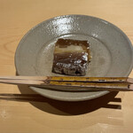 銀座 しのはら - 18. 甘味　百合根と黒糖の葛焼き