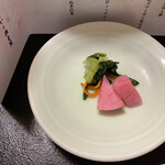 はまあかり潮音閣 - おみ漬け、赤蕪追漬け