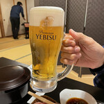 はまあかり潮音閣 - リッチに生ビールエビス！