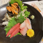 はまあかり潮音閣 - 毎朝仕入れのお刺身盛り