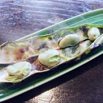 竹仙郷 - ソラマメ外は真っ黒、中はﾎｸﾎｸｗ