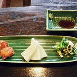 竹仙郷 - 前菜の、筍・菜の花・沢蟹　（＾＾＠