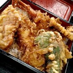 朝日屋 - 料理写真:海老と野菜の天重