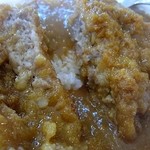 カレーショップキング - ミンチカツカレー、ミンチカツは柔らかくジューシー