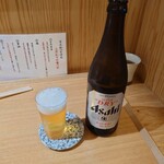 とんかつ とみた - スーパードライ中瓶600円