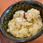 元祖ぴかいち - この日の季節のご飯は「芋ご飯」でした。