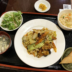 Raku Gyouza Izakaya Suidoubashiten - 回鍋肉定食 ¥590（税込）