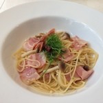 PASTAまにあ - シメジのペペロンチーノやったかな。