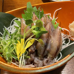 けやき酒場 - 生ホタルイカ刺し