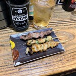 Yakitori Don - かしら、にらつくね、とり皮